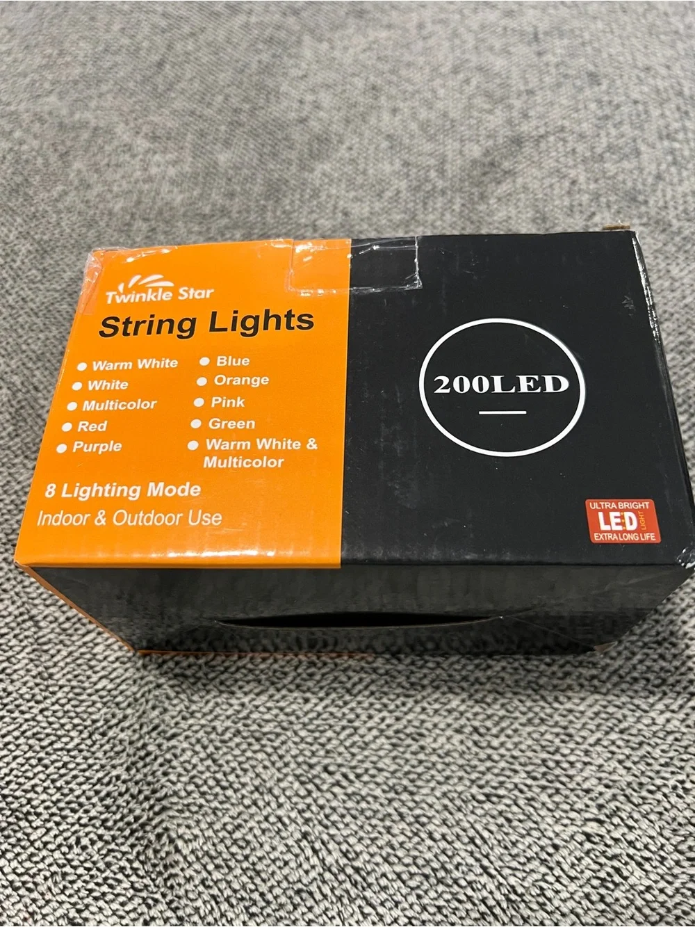 Twinkle Star 200 LED Warm White String Light Outdoor/Indoor Use